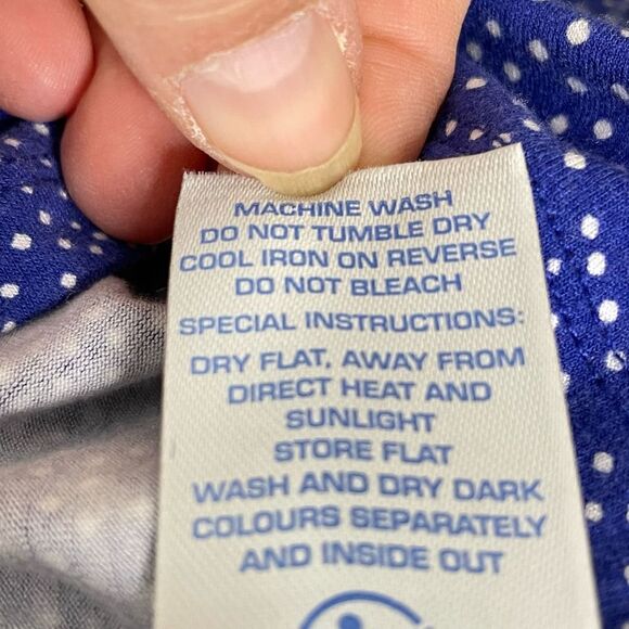 Boden Polkadot  white Midi Elastane Viscose polkadot stretch Dress 12 #04 - Picture 5 of 9